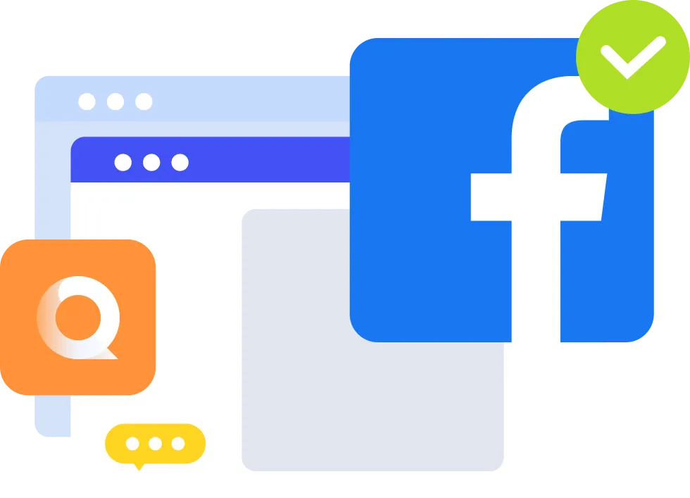 QuarkIP Facebook代理：解決帳號封鎖/廣告自動化/數據抓取，含品牌圖標